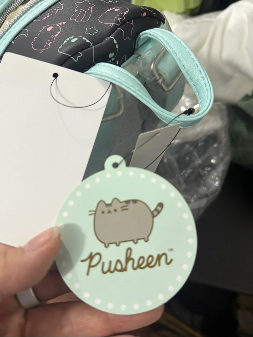 Loungefly Pusheen Black Mini Backpack